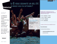 Tablet Screenshot of legenerateur.com